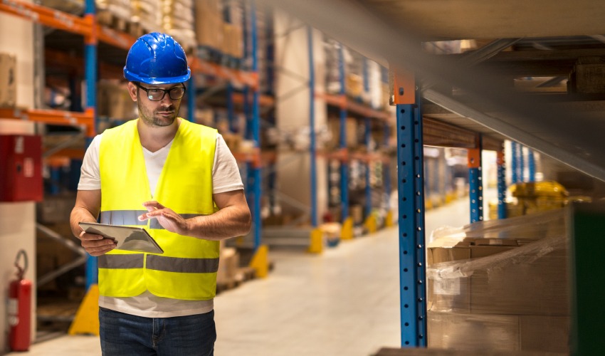 Técnico en Logística trabajando gracias a estudiar en Iplacex. Foto extraída de iStockphoto.